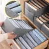 Storage Boxes Bins Pants Organizers for Drawer Cabinets Storage Box Home Wardrobe Underwear Socks Artifact Closets Clothes Compartment Separator P230324