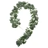 Decorative Flowers 2M Artificial Plants Eucalyptus Willow Leaves Greening Vines For Patio Birthday Party Wedding DIY Decoration Gray