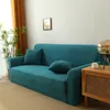 Stuhlhussen 2-, 3-, 4-Sitzer-Sofabezug für Wohnzimmer, elastischer Jacquard-Chaiselongue, Schnittcouch, Eckbezug, L ShapChair