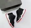Med Box Kids Shoes TD Jumpman 11 Cherry 11s Cool Grey 12 12S Influense Svart Deadly Pink Red Athletic Sneakers Kid Darling Baby Shoe