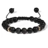 8mm Noir Onyx Perles Bracelets Perlés Pour Femmes Hommes Réglable Oeil De Tigre Pierre Naturelle Tressé Bracelet Vintage Bijoux Homme