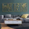 Decorative Objects Metal Wall Hanging Wall Decorative Art Modern Abstract Wall Sculpture Bedroom and Living Room