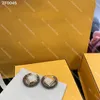 Neue Brief Designer Ohrstecker Kleine Kreis Diamant Ohrringe Frauen Datum Party Creolen Mit Box