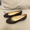 Sandaler S Shoes For Woman Top äkta läder Womens Flats Plus Size 3442 Ballet Round Toes Slipon 230325