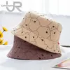 Wide Brim Hats New Children's Bucket Hats Cartoon Cute Bear Printing Cotton Soft Baby Kids Hat Girls Boys Casual Multicolor Panama Cap P230311