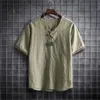 Mäns casual skjortor M-5xl plus size Summer Plain Color Korean Fashion Men Short Sleeve Hawaii Shirt Light Weight Clothing 230325