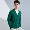 Męskie swetry męskie kardigan V Neck z luźnym rozmiarem Sweter Business Casual Knited Top i damskie pary modne wszechstronny płaszcz