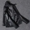 メンズレザーフェイククーロと高秋の品質コート100服リアルコートカウハイドサイズ本物のジャケットメン230324
