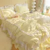 Bedding Sets Princess Set Set Luxury Bed Roduff Double Double Cover Sheet and Brophases