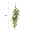 Flores decorativas vides de helecho persa colgante planta Artificial hoja de plástico hierba boda fiesta pared balcón decoración de Navidad decoración del hogar