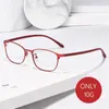 Sonnenbrillengestell, Business-Legierung, Vollrand, Myopiebrille, flexible TR-Bügel, Hyperopie, optische Brille 3569 230325