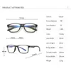Okulary przeciwsłoneczne Ramki Reven2388 TR90 Square okulary mężczyźni kobiety Vintage Recepty okulary krótkowzroczne Optyczne okulary niebieskie jasne okulary 230325