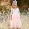 Girl's Dresses Little Girl Ceremonies Dress Baby Children's Clothing Tutu Kids for Girls Clothes Wedding Party Gown Vestidos Robe Fille Y2303