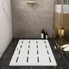 Mattor badrum anti slip matta dusch höstgolv toalett runt ihåliga vattentäta mattor grå