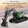 ElectricRC CAR HUINA 1 16 RC Excavator Extract Electric Large Model Model Machine 11 Channel Engineering Toy Boy Gift 230325