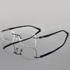 Zonnebrillen frames ultralichte legering schroefloze randloze mannen brillen frame brillen bril vierkante bril bijrede brillen bril bril frameless 230325