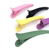 Candy Colors Duckbill Clip Ribbon Professional Hairdressing Salon Hairpins Plastic DIY Hair Care Hair Clamps Styling Tools 2009