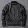 Men's Leather Faux 100 Genuine Jacket Spring Autumn Motorcycle Men Fashion Cowhide Plus Size 5XL s Lq136 230324