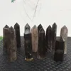 Decorative Figurines 12pcs 2.2 Lb Beautiful Natural Dark Smoky Quartz Crystal Gemstone Wand Meditation Reiki Healing Stone Point Home Decor