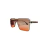 Multicolor glasses designer shades sunglasses metal frame occhiali da sole luxury square sunshade mens sunglasses black brown large gradient color pj070