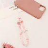 Cinghie per cellulare coreano creativo dolce fiocco rosa cuore perline catena per cellulare delicata custodia per telefono anti-smarrimento regalo cordino per accessori femminili