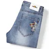 Herren Jeans Designer Herbst Neue Medusa Jugend Füße Casual Fansi Zhe Stickerei Stretch Slim Fit Hosen 6BFS