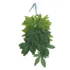 Dekorativa blommor konstgjorda hängande växter Vine Fake Leaves Greeny Chain Wall Home Room Garden Wedding Garland utanför dekoration