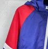Женские куртки Unisex Высококачественный цветовой конфликт дизайн Luxury Zipper Знаменитый конец солнцезащитный крем.