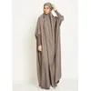 Etnische kleding Eid Hooded Moslimvrouwen hijab Jilbab Abaya Long Khimar Volledige omslag Ramadan jurk Abayas Islamitische kleding Niqab 230325