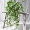 Decorative Flowers Faux Rattan Beautiful No Watering Anti-fade Artificial Fern Staghorn Hanging Greenery For Living Room