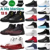 Cherry 12 Jumpman 12s Chaussures de basket-ball pour hommes A Ma Maniere Noir Blanc Stealth Playoffs Royalty Taxi Utility Reverse Concord Hommes Baskets Sports de plein air Baskets