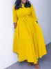 Ethnische Kleidung Afrikanische Kleider für Frauen Elegante Polyester Muslimische Mode Abayas Dashiki Robe Kaftan Langes Maxikleid Türkisches Afrika 2023 dfgt 230324
