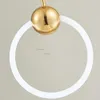 Pendant Lamps Modern Ring Lamp Lights Hanging Hanglamp Light Fixture Ceiling Chandelier Lighting OXQCS