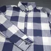Herr t -skjortor helisopus mode pläd långärmad casual skjorta lapel knapp smala fit skjortor män camisa maskulina plus storlek 3xl 230324