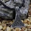 Pendant Necklaces Youe Shone Men Amulet Pantgram Rune Norse Viking Axe Jewelry Mammen Style Charm