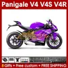 Wtryskowe Formy Formy dla Ducati Street Fighter Panigale V4S V4R V 4 V4 S R 2018 2019 2020 Bodywork 41no.82 V4-S V4-R V-4S 18 19 20 V-4R 18-22 Motocykl Body Purple Factory Factory