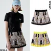 Golf Shorts Fashion Golf Women's Clothing Spring and Summer Half-length Short Skirt Sports Leisure Print Pleated Skirt including pants 230324