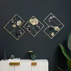 Decorative Objects Modern metal crafts Abstract creativity Straight panel splicing Wall hanging decoration Living room can be customized