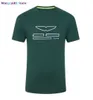 Men's T-Shirts 2021 Formula One co-branded car F1 team racing suit short-seved polo shirt breathab half-seved round neck shirt custom T-shirt 0325H23