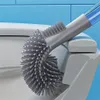 Toalettborstar Holder Silicone Brush WC Accessories Borstel Inga döda hörn Hushållens tvätt Rengöring Mjuk borst Artifakt Badrum Tocadores 230324