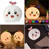 Energy Storage Battery Strings Sile Night Light Remote Control Usb Charging Touch Sensor Soft Bedroom Desk Lamp Children Giftsled Le Dhqnr