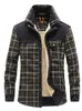 Herrenjacken Winterjacke Männer verdicken warme Fleecejacken Mäntel reine Baumwolle karierte Jacke Militärkleidung Männer Chaquetas Hombre Größe M-3XL 230325