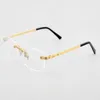 20% OFF Luxury Designer New Men's and Women's Sunglasses 20% Off Series 0087 Fashion Pure Titanium Frameless Myopia Lens Frame
