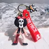 Cartoon Cute Animation Luffy karaktär smycken nyckelring ryggsäck bil mode nyckelring tillbehör hängare 4 färger