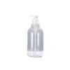 Packing Plastic Shiny Bottle Round Shoulder Pet Four Color Shower Ggel Bottes White Lotion Press Pump Portable Cosmetic Refillable Packaging Container