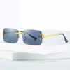 Designer masculino e feminino Praia Caso de sol dos óculos de sol 20% da moda sem moldura Edge sun personalizada pequena moldura inseto tiro na moda copos de sol da moda