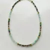 Choker Fashion Classic Stone Natural Stone مختلط قلادة قصيرة مصنوعة يدويًا Aventurine Chalcopyrite Rubys Zoisite Collar 2023