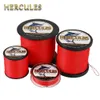 Accessoires de pêche Hercules Ligne de pêche 6-100LB Ligne tressée pour la pêche à la carpe 4 brins Rouge Multifilament PE Fil 100M-2000M Russie Cadeaux pour hommes P230325