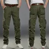 Calças masculinas Multi Pocket Casual Tactical Militar Tactices Cargo Caminhando ao ar livre Trekking Sweatshirt Hip Hop Bottom 230325