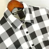 Męskie koszule designerskie Suer męskie szachownicze jedwabny flanel długim rękawem LM cyfrowy nadruk cienki kurtka kobiety mody mody kardigan płaszcz o7o5